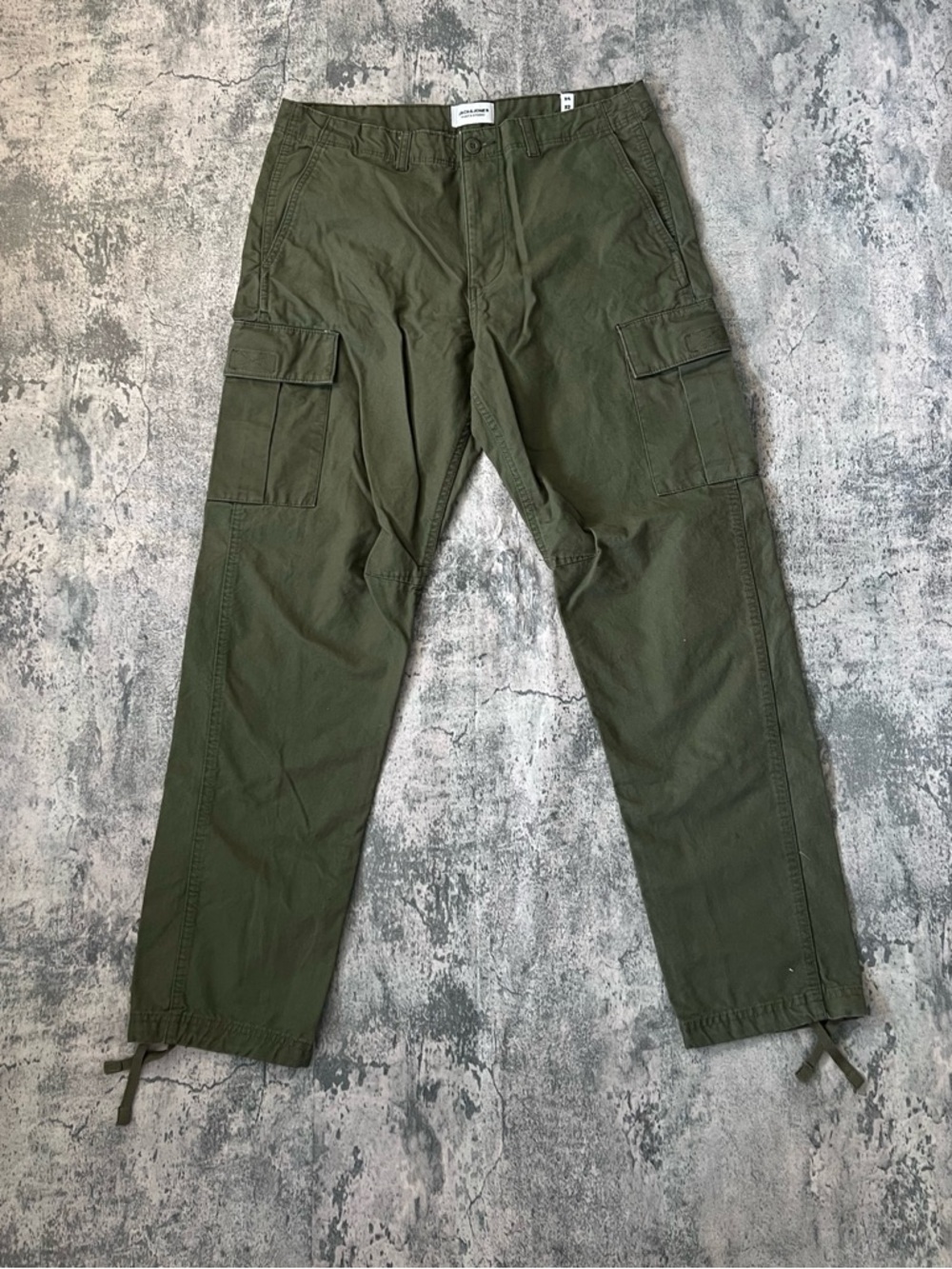 Olive Green Jack and Jones Cargo Pants
